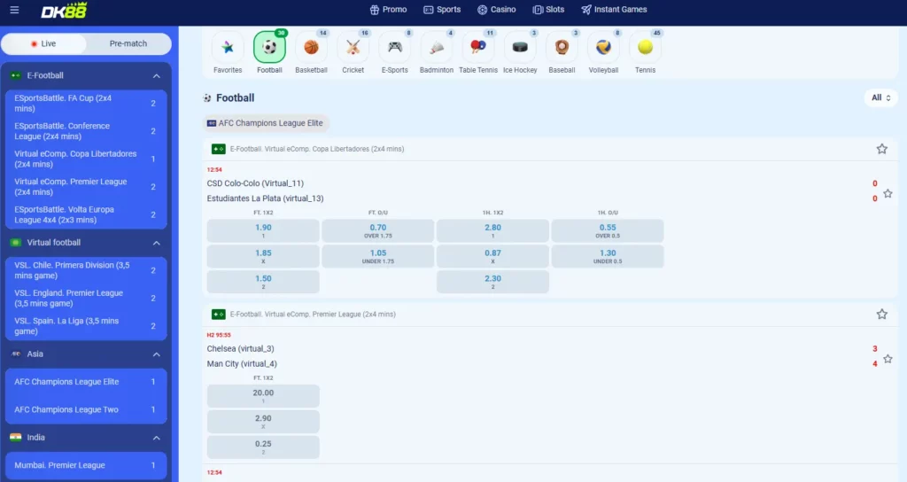 DK88 Football Betting Malaysia